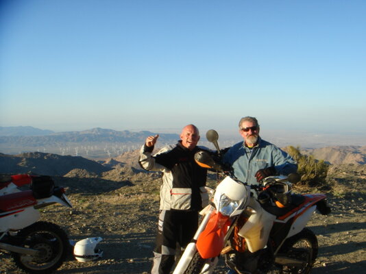 Travis & me, above Wind Farm.JPG